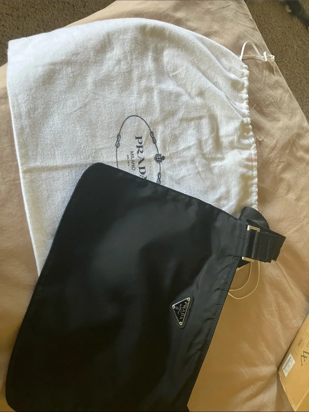 Prada Black Shoulder Bag with Adjustable Strap - Picture 5 of 8